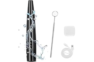 ‎HOFENY Zahnreinigungsset, Zahnreinigungsset mit fünf einstellbaren Modi Geeignet für die häusliche Pflege, Zahnaufhellungsset für Mensch/Hund/Katze, schwarz