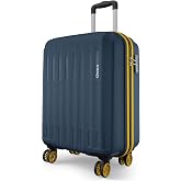 Safari Cabin Genius Alley 55cm Trolley Bag Hard Case Polypropylene, 4 Spinner Wheels, 360 Degree Wheeling Carry on Luggage, T