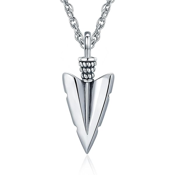 Pfeilspitze Anhänger 925 Silber - Wikinger Schmuck Mit Baumwollband