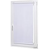 Amazon Basics Blackout rollo blind with matched colour coating 86 x 150 cm, White