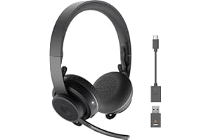 Logitech Zone 900 Cuffie Over Ear Wireless Bluetooth, Microfono Avanzato con Cancellazione del Rumore, fino a 6 Dispositivi Wireless Collegabili, Accesso Rapido ad ANC e Bluetooth - Grigio