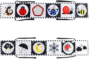 ZWZNBL Livres en tissu doux de haute qualité pour enfants, éducation précoce interactive, livres d'art en tissu, adaptés garçons et filles de 0 à 12 mois, jouets d'illumination pour l'apprentissage éducatif