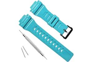OliBoPo Wasserdichtes Ersatz-Uhrenarmband aus Naturharz für Casio AQ- S800W SGW-300H MRW-200H AE-1200 W-800H W-735H
