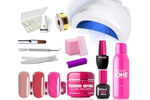 ACOL Kit Ricostruzione unghie Gel Completo Lampada Led 48W, Costruttore, Primer, Sgrassatore e Accessori
