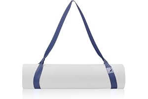 Slim Panda Sangles Tapis Yoga, Coton Sangle de Yoga pour Meilleurs Étirements, 180 cm Ceinture Yoga pour Pilates, Les Yogis Débutants,Confirmés(Tapis de Yoga Non Inclus)