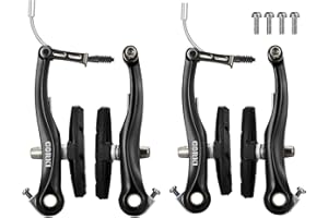 Corki Cycles Linear Mountain Bike V-Brake Set anteriore e posteriore 2 coppie - Pastiglie freno da 70 mm