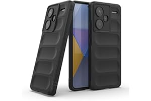 GOKEN Funda para Xiaomi Redmi Note 13 Pro Plus 5G (Pro+), Carcasa en Silicona Suave Antigolpes con Agarre Lateral Antideslizante y Diseño Elegante Monocolor, Cover Case -Negro