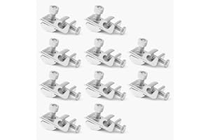 FONDUO Für Pv Modul Anlage Solaranlage, Zubehör Solarmodul Halterung, Standard Solarpanel Erdungsclip Solar Montage System (10)