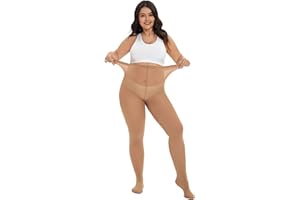 CozyWow Mallas de talla grande para mujer, resistentes a la correr 80D, suaves, color sólido, semiopacas cintura alta 1X, 2X, 3X, 4X