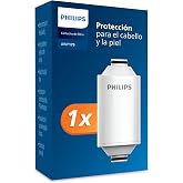 Philips Water Shower Filter Cartridge 3 Stage Filtration Removes Chlorine and Impurities Easy Installation Filter Capacity 50