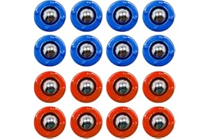 KETIEE Juego de 16 mini discos de shuffleboard para equipo de rodillos, rodillos de repuesto para rizar, accesorios de rizado, cuentas deslizantes gratis, juego para diversión familiar
