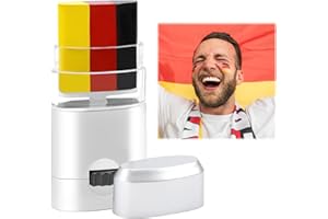 dellyy Fußball Schminke, Deutschland Schminkstift, Gesichtsfarben Set, Schminkstifte Gesicht Körpermalfarben, Fußball Schminke Schminkstift Für Party (De)