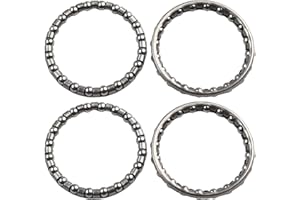 FACULX Lot de 4 roulements à billes pour casque de vélo en acier durable 40 mm