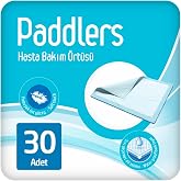 Paddlers Hasta Bakım Yatak Koruyucu &Ouml;rt&uuml; 60x90 cm 30 Adet &ndash; Sıvı Ge&ccedil;irmez, Emici