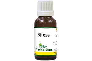 cdVet Naturprodukte Bio-Bach Flowers Stress 20 ml - Cane, Gatto, Cavallo - Stress + panico + Tensione + Paura - Capodanno - Visita veterinaria - Senza Alcool + Zucchero - Certificato Biologico - Olio