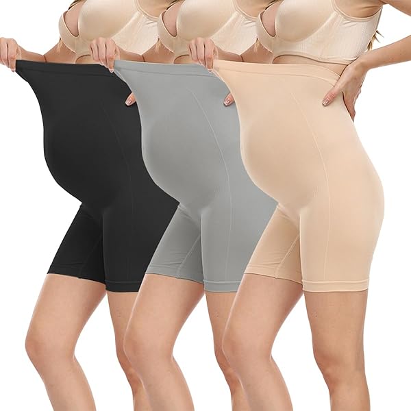 Linge Femme Enceinte Culottes Maternité AOOPOO - Lot De 6 - Coton Doux - Taille Haute Réglable Soutien Ventre Enceinte