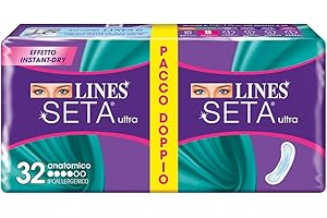 Lines Seta Ultra Assorbente Anatomico, 32 Pezzi