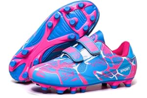 AQTDUAJ Boys Football Boots Kids Football Shoes Trainers Girls Soccer Training Shoes Teenager Sport Shoes Indoor Outdoor for Unisex