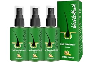 SALUCIA Growthplus Pflegendes Ingwer-Spray, Haarwachstum Beschleunigen Serum, Haar-ätherisches Öl,fördert dickeres,schneller wachsenden Haar (3 Stück)