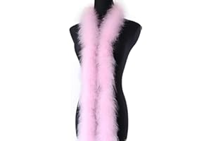 AXERHK Feather Boa, Feather Boa for Women Feather Boa Fancy Dress Accessories Party Props, for Crafts Fluffy White Feather Bower Carnival, Dancing Wedding Party (Pink)