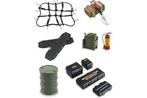 YIGUCS 1/24 1/18 RC Crawler Accessories Fit for 1/18 TRX4M 1/24 Axial SCX24 (12Pcs Army Green)