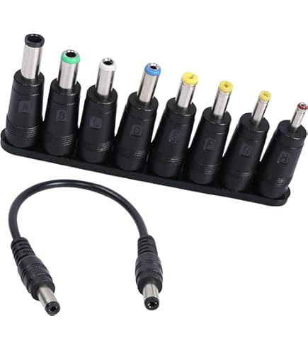 Liwinting DC Jack Plug Adaptateur De Connecteur D'alientation Universel, Prise CC Prise 5.5 X