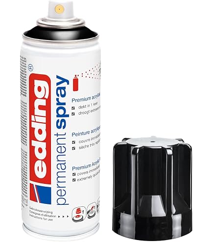 Edding E5200 Acryl-Sprühfarbe Gelb Matt – Für Alle Oberflächen, 200 Ml, Made In Germany