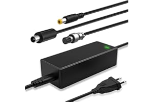 Mezelon Cargador de Patinete Eléctrico, Adaptador de Cargador de 42V 2A para Hoverboard, Xiaomi M365 / Pro, Ninebot Scooter, Cargador de Batería de Litio de 36V con 3 Conectores