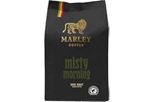 Misty Morning de Marley Coffee, café moulu, torréfaction foncée, de la famille de Marley, 227 g