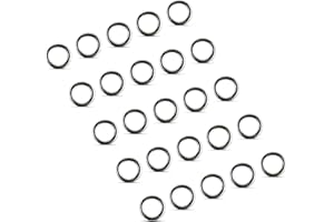 AMZfishing® 25x o 50x Solid Ring in Acciaio Inox | Connettori in Acciaio Inox | Accessori per la Pesca al siluro | Anelli per Rig da Pesca | Anelli da Pesca