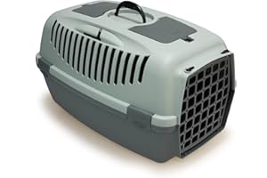 ARQUIVET Ecoline Recycled Plastic Pet Carrier - 61 x 40 x 38 cm - with at least 90% Recycled Plastic - Rigid Carrier for Dogs and Cats with Ventilation