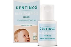 Dentinox Baby Scalp Oil – Moisturises& Nourishes Dry Skin – with Chamomile, Rosehip & Vitamin E – 3 Months & Upward (30ml)
