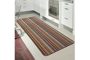 RUGS SUPERSTORE NEW BEIGE COLOUR MODERN WASHABLE NON SLIP KITCHEN UTILITY HALL LONG RUNNER DOOR MAT RUG (5 (80x150cm)