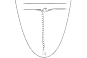 ChainsHouse Chaîne Serpent Bijoux Classique Style Collier pour Unisex Fermoir Mousqueton Largeur 1.2MM-Acier/Noir/Or/Or Rose