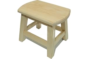 FIND IT, FIND THE BEST PRODUCTS Taburete de Madera pequeño para niños, Taburete portátil para pies pequeño actualizado, Cocina, baño, Dormitorio, Duradero, Ligero (Ovalado)