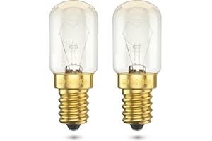 BrightWish Ampoule E14 T22-42W (40, watts) - 2700K Blanc Chaud - Dimmable - Résistante à 300°C - Pour Four, Réfrigérateur et Lampe à Sel