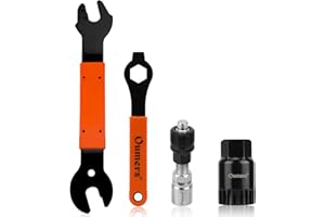 Oumers Strumento per la rimozione del Pedale e della pedivella della Bicicletta, Chiave per Pedale della Bici +estrattore per pedivella +rimozione del Movimento Centrale +Chiave per Chiave da 16 mm
