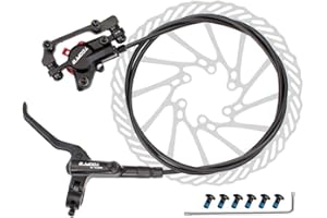 UNCOTARILY Hydraulic Brake Set, Bicycle Disc Brake Set, Toopre Bicycle Disc Brake, Universal for Front and Rear, for Mountain Paths, Mountain MTB Bikes, Disc Brake Clamp