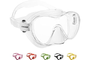 Cressi F1 Frameless - Maska Bezramkowa F1 Lub Maska + Fajka Sucha do Nurkowania i Snorkelingu, Jeden Rozmiar, Unisex dla Dorosłych