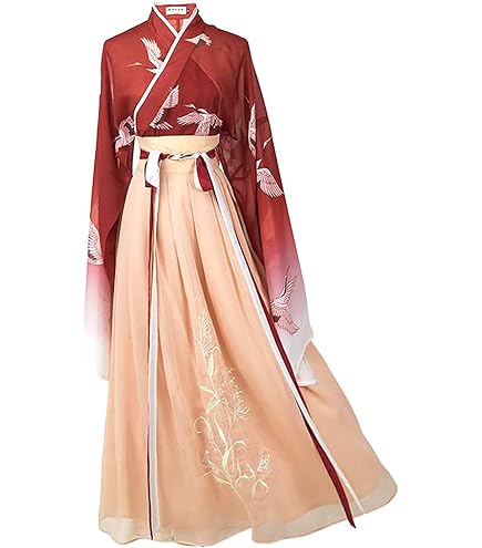 Traditionelles Hanfu-Kleid Für Damen – Chinesisches Kostüm Mit Stickmuster Für Cosplay (Größe S, Blau)