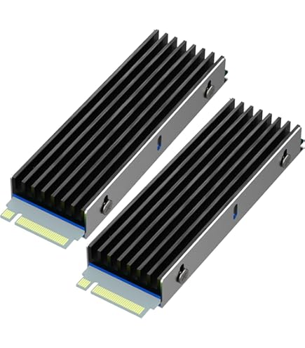 Dissipateur Thermique M.2 SSD NVMe 2280 en Aluminium avec Coussin Thermique6806
