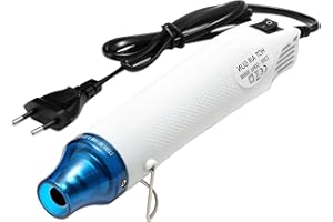DIFCUL heißluftfön,heissluftpistole heißluftpistole,heat gun heissluftföhn,220V Mini heat gun 300W Embossing Powder Set heisluftfoehn heißluftgebläse für Trocknen Farbe, Rubber Stamp, Stempel