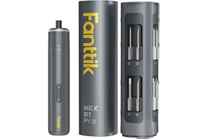Fanttik S1 Pro Tournevis électrique, 3.7V Visseuse Sans Fil, 16 Foret Magnétique en Acier S2, Charge USB-C, mini visseuse sans fil de Phone, Caméra, Montres