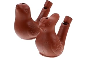 TOYANDONA 2Pcs Water Bird Whistle- Musical Bird Call Whistle Warbling Whistles for Kids Adults Ceramic Noisemaker Toys for Birthday Easter Party Favors