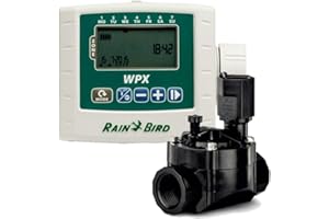 Rain Bird Kit Programador autónomo a Pilas WPX1 Electrovalvula 1" 9V 100DVF, con regulador de caudal