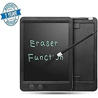 Callas 8.5 Inch Both Full Erase and Partial Erase RuffPad E-Writer LCD with Magnet, Stylus Drawing Handwriting Board, Black