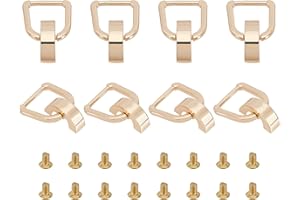 WADORN 8pcs Fermoir de Suspension de Sac à Main, Boucles à Clip Latérales en Métal avec Boucle Anneau Sac à Main Matériel Fermoir Chaîne Connecteur Boucles Longe Crochet Clip, 2.9 cm de Largeur