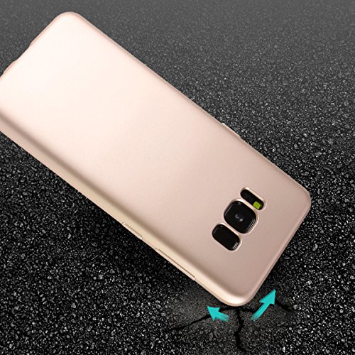 Funda Samsung Galaxy S8 Plus   ivencase Carcasa TPU Gel Silicona Suave Flexible Tapa Anti-rasgu  os Case Cover para Samsung Galaxy S8 Plus - Oro