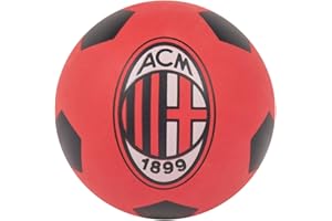 A.C. MILAN AC Milan Borussia Dortmund Boule Souple en Caoutchouc, diamètre 6 cm, Produit Officiel