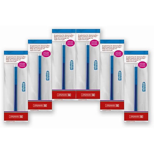 Brunnen Erasable Gel Pen - 0.7 Mm Blue Ink, Purple Barrel, With Eraser In Lid, For Right & Left Handed Use - View #8